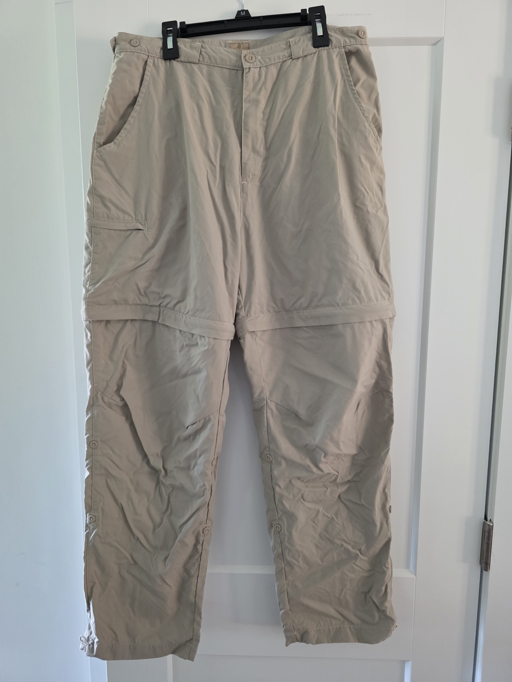 Women's Convertible Beige Hiking Pants